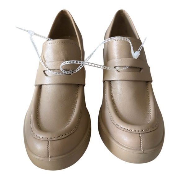 ECCO Women's Shape Sculpted-Motion 55 Mm Platform Loafers in Beige NWOB - Picture 11 of 16